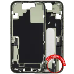 Mid-Frame Housing W/ Charging Port Flex & Small Parts For iPhone 17 (EU / Global Version) (Used OEM Pull: Grade B) (Sage)