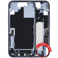 Mid-Frame Housing W/ Charging Port Flex & Small Parts For iPhone 17 (EU / Global Version) (Used OEM Pull: Grade B) (Mist Blue)
