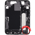 Mid-Frame Housing W/ Charging Port Flex & Small Parts For iPhone 17 (EU / Global Version) (Used OEM Pull: Grade B) (Black)