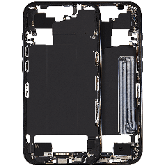 Mid-Frame Housing W/ Charging Port Flex & Small Parts For iPhone Air (US / EU Version) (Used OEM Pull: Grade B) (Space Black)