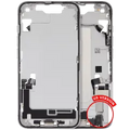 Mid-Frame Housing W/ Charging Port Flex & Small Parts For iPhone 16e / 17e (US Version) (Used OEM Pull: Grade C) (White)