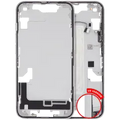 Mid-Frame Housing W/ Small Parts For iPhone 16e / 17e (US Version) (Used OEM Pull: Grade A) (White)