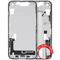 Mid-Frame Housing W/ Charging Port Flex & Small Parts For iPhone 16e / 17e (EU / Global Version) (Used OEM Pull: Grade A) (White)