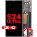 OLED Assembly With Frame For Samsung Galaxy S24 Ultra (US & International Version) (Aftermarket Pro) (120Hz) (Titanium Gray)