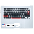Top Case With Keyboard (ANSI US) For MacBook Air 15" A3448 (2026) (Genuine OEM) (Silver)