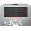 Top Case with Keyboard (ANSI US) For MacBook Pro 16" A2991 (2023) (Space Gray)