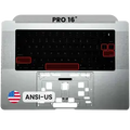 Top Case with Keyboard (ANSI US) For MacBook Pro 16" A2991 (2023) (Silver)