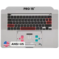 Top Case with Keyboard (ANSI US) For MacBook Pro 16" A2141 (2019) (Used OEM Pull: Grade A) (Space Gray)