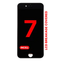 LCD Assembly With Steel Plate For iPhone 7 (Aftermarket Pro: XO7 Incell) (Black)