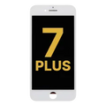 LCD Assembly With Steel Plate For iPhone 7 Plus (Refurbished: LG) (White)