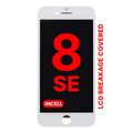 LCD Assembly With Steel Plate For iPhone 8 / SE (2020 / 2022) (Aftermarket Pro: XO7 Incell) (White)