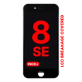LCD Assembly With Steel Plate For iPhone 8 / SE (2020 / 2022) (Aftermarket Pro: XO7 Incell) (Black)