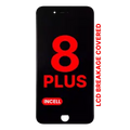 LCD Assembly With Steel Plate For iPhone 8 Plus (Aftermarket Pro: XO7 Incell) (Black)