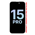 OLED Assembly With Proximity Sensor Flex Pre-Installed For iPhone 15 Pro (Service Pack)