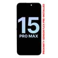 OLED Assembly With Proximity Sensor Flex Pre-Installed For iPhone 15 Pro Max (Service Pack)