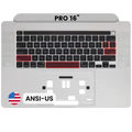 Top Case with Keyboard (ANSI US) For MacBook Pro 16" A2141 (2019) (OEM New) (Silver)