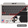 Top Case with Battery and Keyboard (ANSI US) For MacBook Air 13" A2681 (2022) (Starlight)