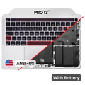Top Case with Battery and Keyboard (ANSI US) For MacBook Pro 13" A2251 (2020) (Used OEM Pull: Grade B/C) (Silver)