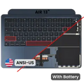 Top Case with Battery and Keyboard (ANSI US) For MacBook Air 13" A3113 (2024) (Midnight)