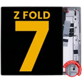 Inner OLED Assembly With Frame For Samsung Galaxy Z Fold 7 5G (US & International) (Refurbished) (Silver Shadow)