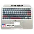 Top Case with Keyboard (ANSI US) For MacBook Air 13" A2337 (2020) (Genuine OEM) (Silver)