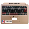Top Case with Keyboard (ANSI US) For MacBook Air 13" A2337 (2020) (Genuine OEM) (Gold)
