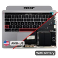 Top Case with Battery and Keyboard (ANSI US) For MacBook Pro 13" A1706 (2016-2017) (Space Gray)