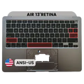 Top Case with Keyboard (ANSI US) For MacBook Air 13" A2337 (2020) (OEM New) (Space Gray)