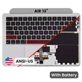 Top Case with Battery and Keyboard (ANSI US) For MacBook Air 13" A2681 (2022) (Silver)