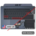 Top Case with Battery and Keyboard (ANSI US) For MacBook Air 15" A2941 (2023) (Midnight)