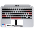 Top Case with Keyboard (ANSI US) For MacBook Air 11" A1370 (2011) (Used OEM Pull: Grade A)