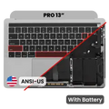 Top Case with Keyboard (ANSI US) and Trackpad For MacBook Pro 13" A1989 (2018-2019) (Used OEM Pull: Grade B/C) (Space Gray)