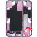 Mid-Frame Housing W/ Small Parts For iPhone 16 (US Version) (Used OEM Pull: Grade B) (Pink)