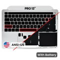 Top Case with Battery and Keyboard (ANSI US) For MacBook Pro 13" A2289 (2020) (Silver)