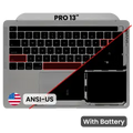 Top Case with Battery and Keyboard (ANSI US) For MacBook Pro 13" A2338 (2020) (Used OEM Pull: Grade A) (M1) (Space Gray)