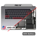 Top Case with Battery and Keyboard (ANSI US) For MacBook Pro 16" A2141 (2019) (Used OEM Pull: Grade A) (Space Gray)
