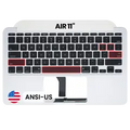 Top Case with Keyboard (ANSI US) For MacBook Air 11" A1465 (2012) (OEM New)