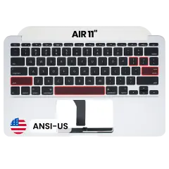 Top Case with Keyboard (ANSI US) For MacBook Air 11" A1465 (2012) (OEM New)