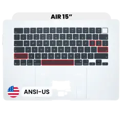 Top Case with Keyboard (ANSI US) For MacBook Air 15" (OEM New) (Silver)