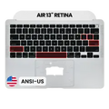 Top Case with Keyboard (ANSI US) For MacBook Air 13" A2179 (2020) (Silver)