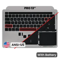 Top Case with Battery and Keyboard (ANSI US) For MacBook Pro 13" A2338 (2020-2023) (Genuine OEM) (Space Gray)