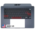 Top Case with Keyboard (ANSI US) For MacBook Air 15" A2941 (2023) (Genuine OEM) (Midnight)