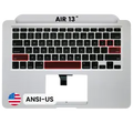 Top Case with Keyboard (ANSI US) For MacBook Air 13" A1369 (2011) (Used OEM Pull: Grade B/C)