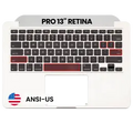 Top Case with Keyboard (ANSI US) For MacBook Pro 13" A1502 (2015) (Used OEM Pull: Grade B/C)