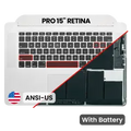 Top Case with Battery and Keyboard (ANSI US) For MacBook Pro 15" A1398 (2013-2014)