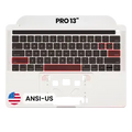 Top Case with Keyboard (ANSI US) For MacBook Pro 13" A1706 (2016-2017) (OEM New) (Silver)