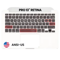 Top Case with Keyboard (ANSI US) For MacBook Pro 13" A1502 (2015) (OEM New)