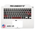 Top Case with Keyboard (ANSI US) For MacBook 13" A1278 (2011-2012)