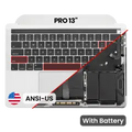 Top Case with Battery and Keyboard (ANSI US) For MacBook Pro 13" A1989 (2018-2019) (OEM New) (Silver)