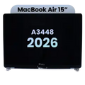 Complete LCD Display Assembly For MacBook Air 15" (A3448) (2026) (Genuine OEM) (Sky Blue)